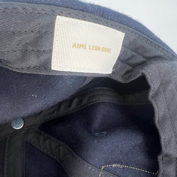 Aime Leon Dore Collegiate Chenille Varsity Letter A Patch Sky Captain Cap - Picture 7 of 7